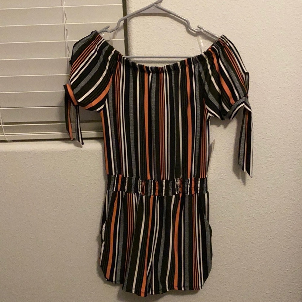 Derek heart off the shoulder romper